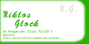 miklos glock business card